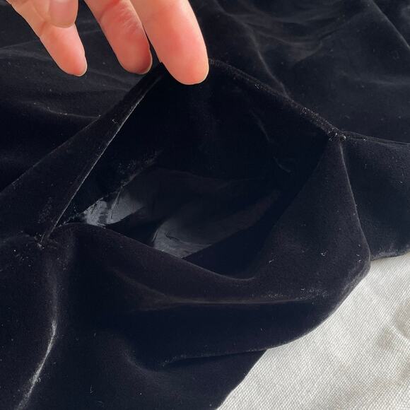 Rick Owens Black Velvet Hooded Biker Jacket Women's Size Medium Designer Luxury - Picture 13 of 14